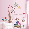 Warm bedroom wall stickers romantic lovers wall paper stickers
